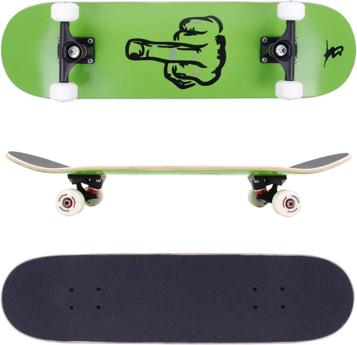 Skateboard Board Street Cruising 7-laags Esdoorn Dek 78.5 cm Veelkleurig