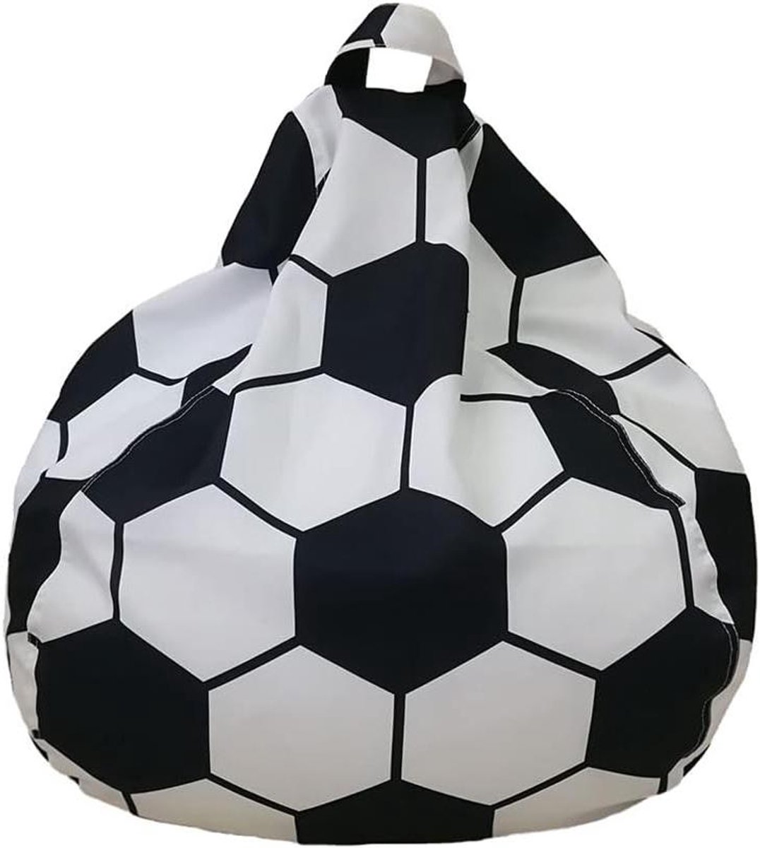 Zitzakhoes - Opbergzak - Speelgoed Opbergen - 2-in-1 Stoel - 60x70cm - Voetbal