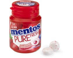 Mentos gum pure fresh aardbei 30 stukjes 60 gr