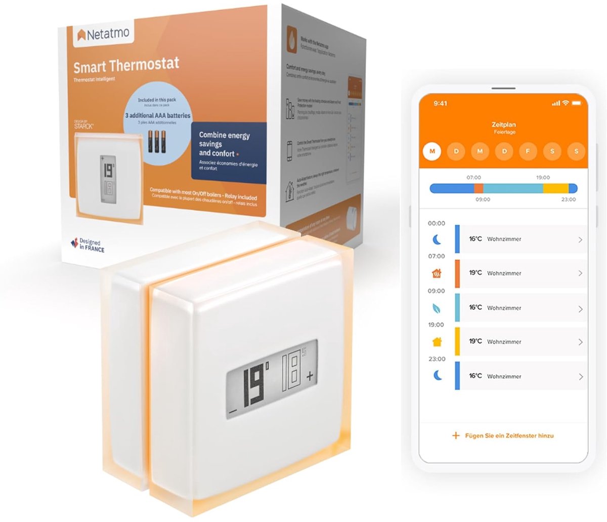 Thijox - Slimme Thermostaat WiFi - Energiebesparend, Regel je Verwarming op Afstand, Compatibel met Individuele Ketels, Verlaag je Energierekeningen,