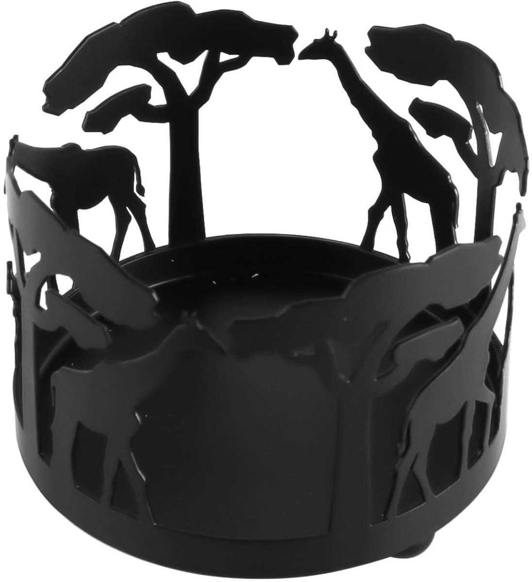 Dailygoods - Giraffe Kaarsenhouder - Creatieve Zwarte Retro Woonaccessoires