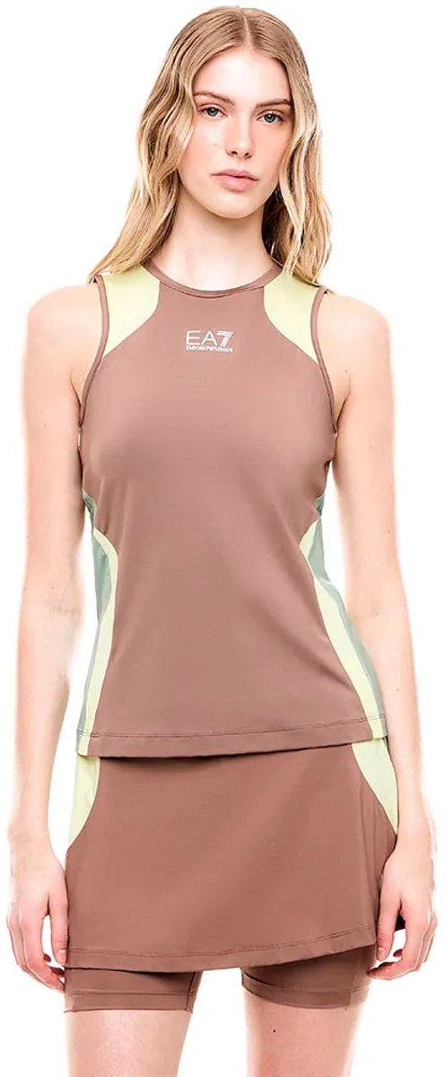 Ea7 Emporio Armani 7w001317_af14524 Mouwloos T-shirt Bruin S Vrouw