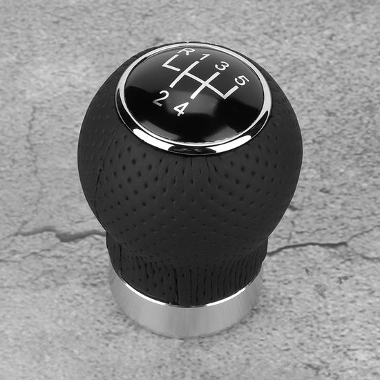 Versnellingspook Knop - Handgeschakelde Pook - Auto Rijden - Universele Pasvorm - 5 Snelheden - Chroom — afbeelding 2