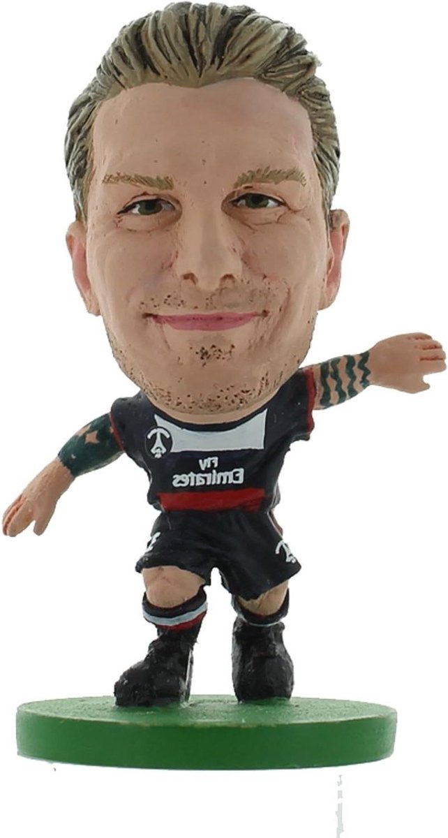 David Beckham Figuur - Voetbal Actiefiguur - Verzamelen - Handgeschilderd - 10 cm - Wit