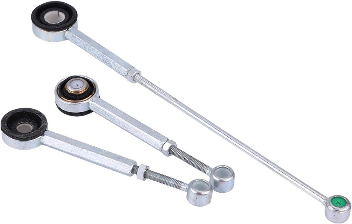 Schakelstang Versnellingsbak - Schakelstang Set - Auto Onderhoud - Hoge Aluminiumlegering - 29.3 cm - Zilver en Zwart