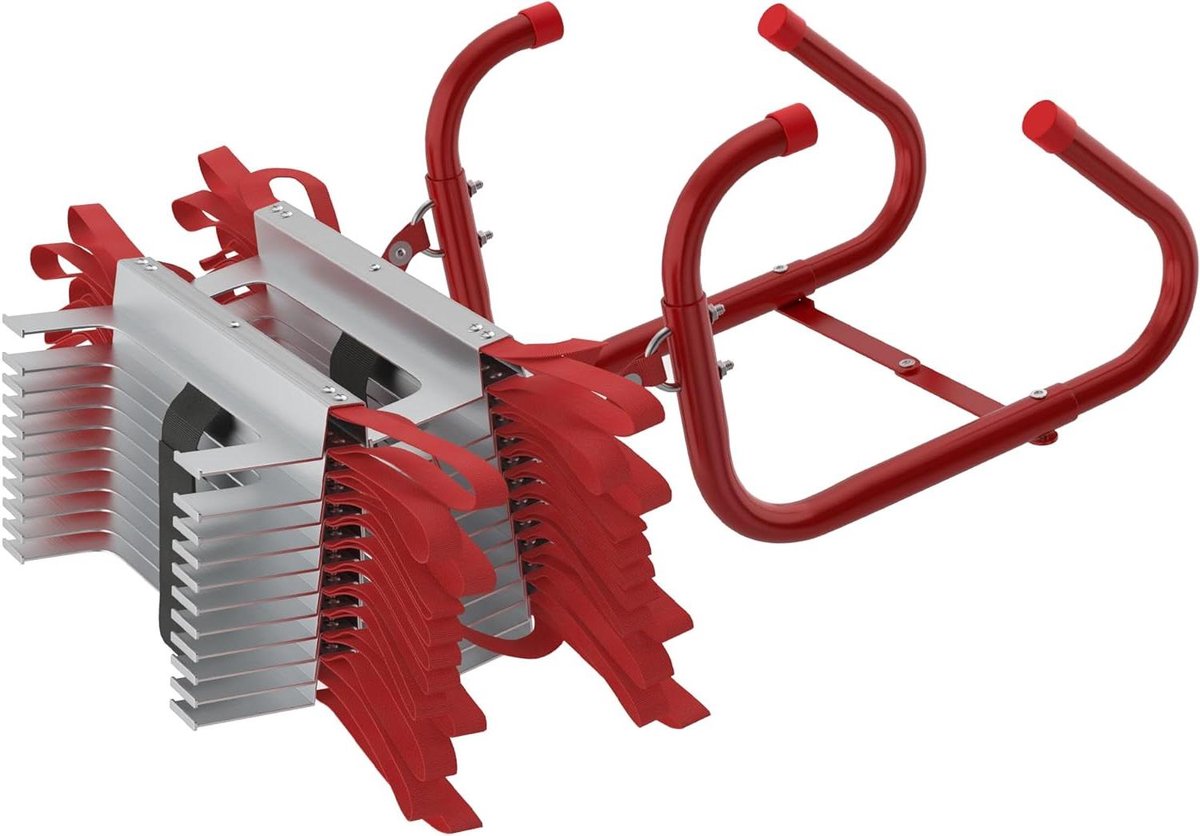 Vluchtladder - Reddingsladder Brandladder - Veilige Ontsnapping - Vlamvertragend Materiaal - 75 meter - Rood