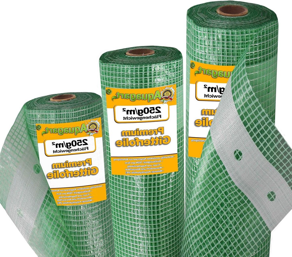 Broeikasfolie - Tuinfolie Textiel - Bescherming Planten - Verstevigde Nagelrand - 3m Breed - Groen