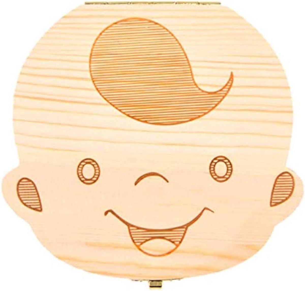 Baby Tanden Doos - Houten Tandenbewaarder - Herinneringen Bewaren - Gepersonaliseerd - 1 Stuks - Jongen