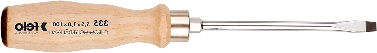 Schroevendraaier - Precisie schroevendraaier - Kleine schroeven vastzetten - Gehard stalen punt - 3.5x0.6x75 mm - Houtkleur