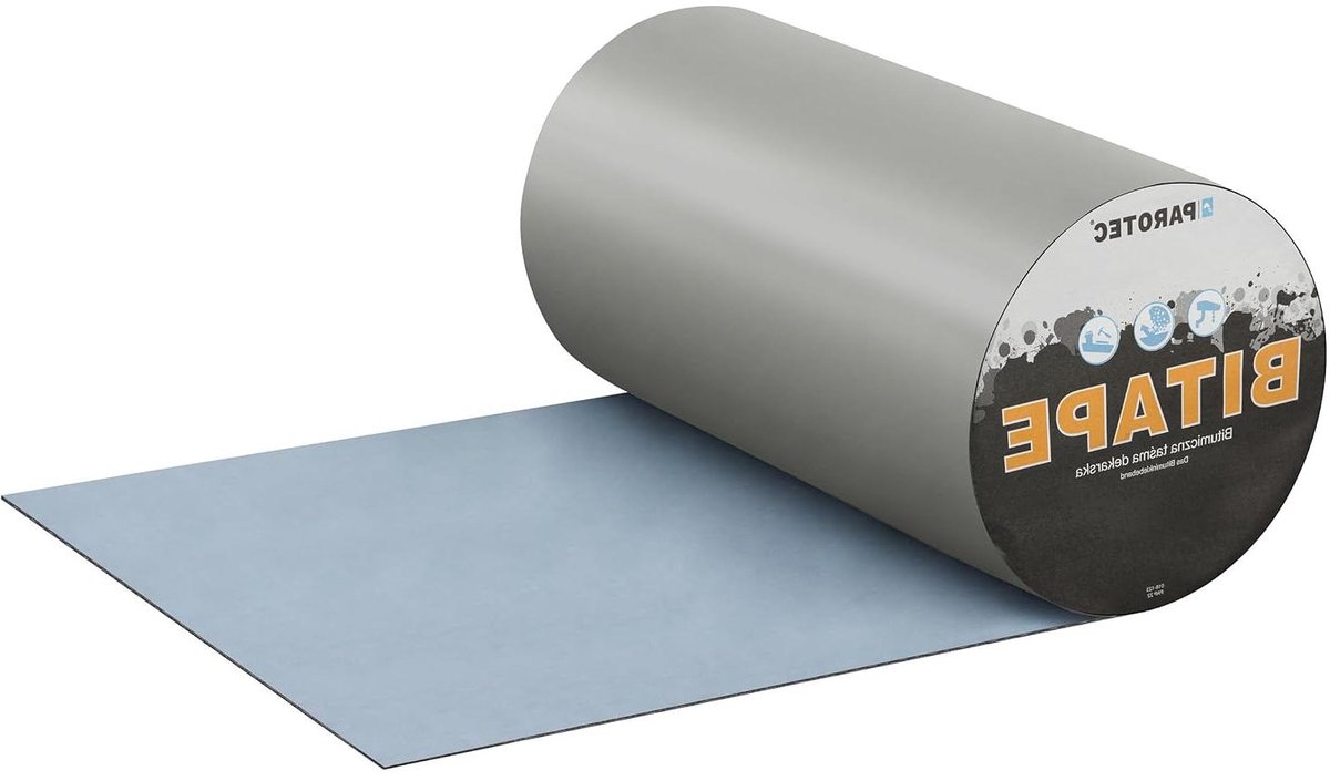 Bitumen Dakband - Waterdichte Afdichting Tape - Dak Reparatie - Zelfklevend Aluminium - 300mm x 10m - Grijs