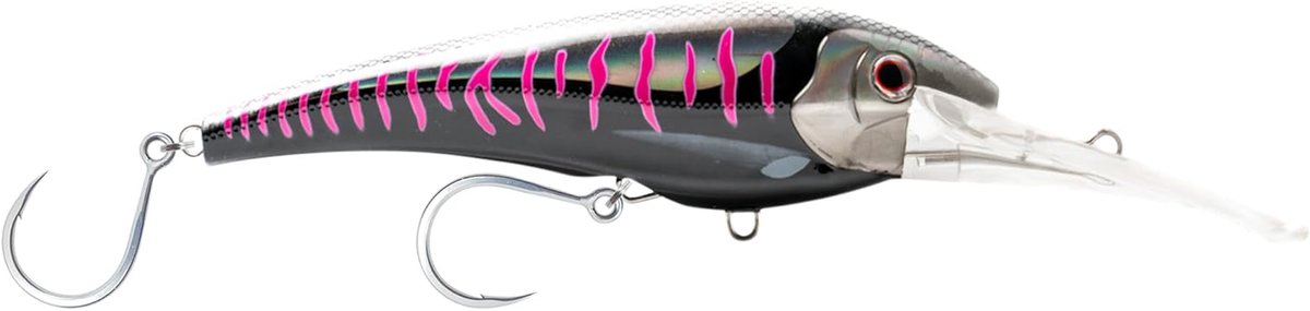 Zinkend Kunstaas - Pluggen Vissen Trolling Lokaas - Diep Vissen - Autotune Systeem - 16.5 cm - Zwart Roze