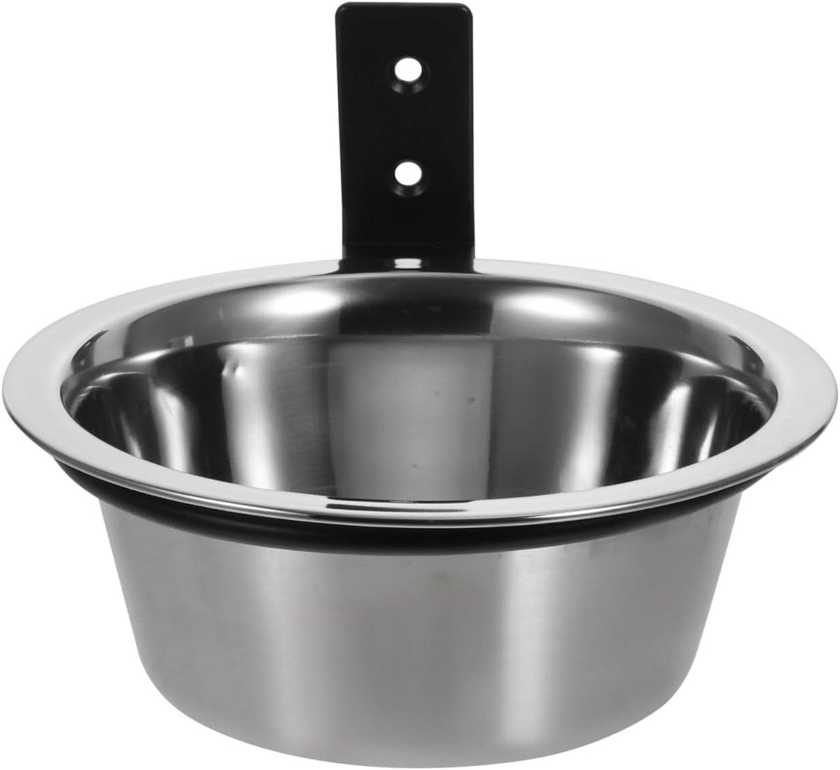 Hondenvoerbak Verhoogd - Hondenbak Wandmontage - Comfortabel Eten - In Hoogte Verstelbaar - 16.5 cm - Zilver