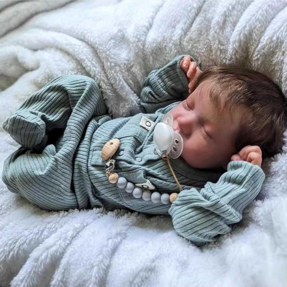 Reborn pop meisjes - Realistische baby pop - Fantasierijk spel - Handgemaakt zacht lichaam - 457 cm - Niet gespecificeerd