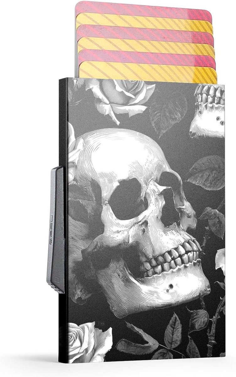 Automatische Kaarthouder - Kaart Portemonnee - Kaarten Veilig Opbergen - Automatisch Uitschuifbaar - 9.8 x 7 cm - Aluminium