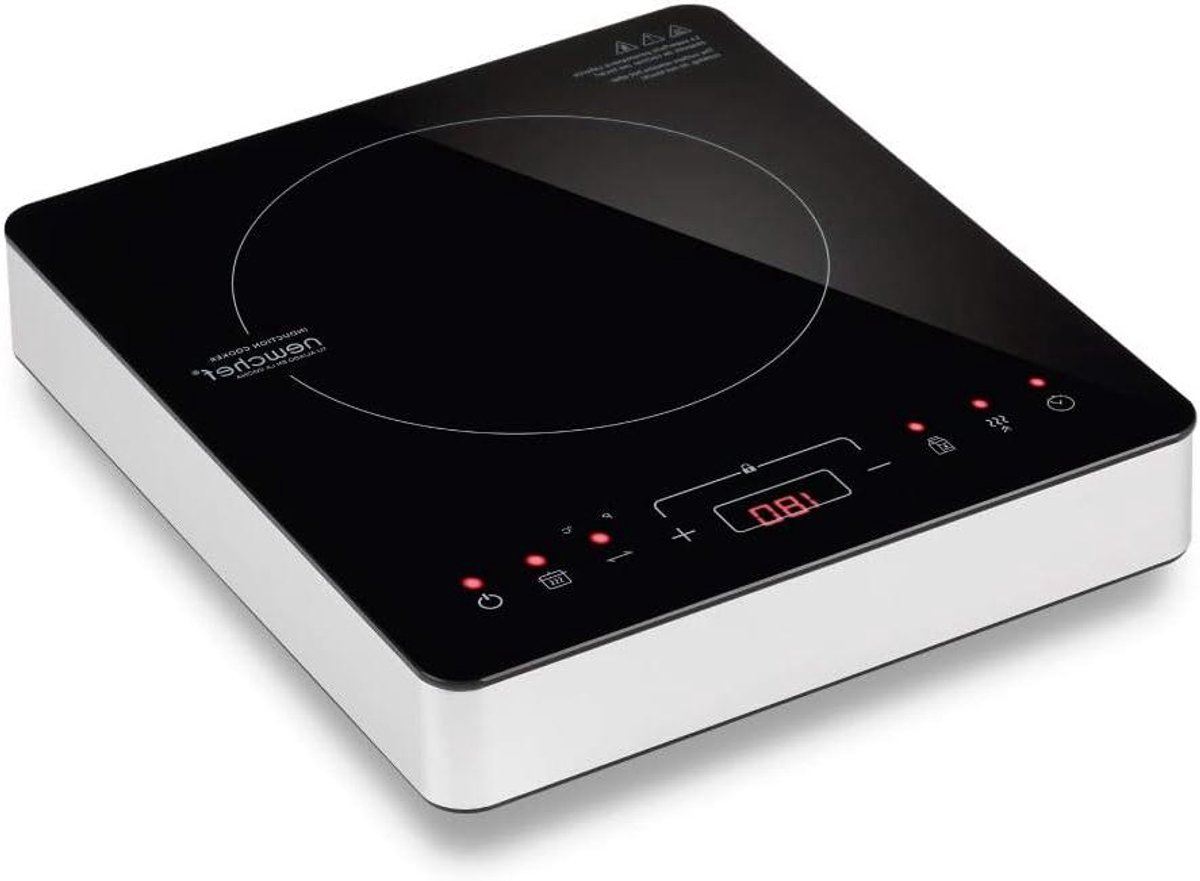 Draagbare Inductiekookplaat met 2000W, Timer en Temperatuurregeling
