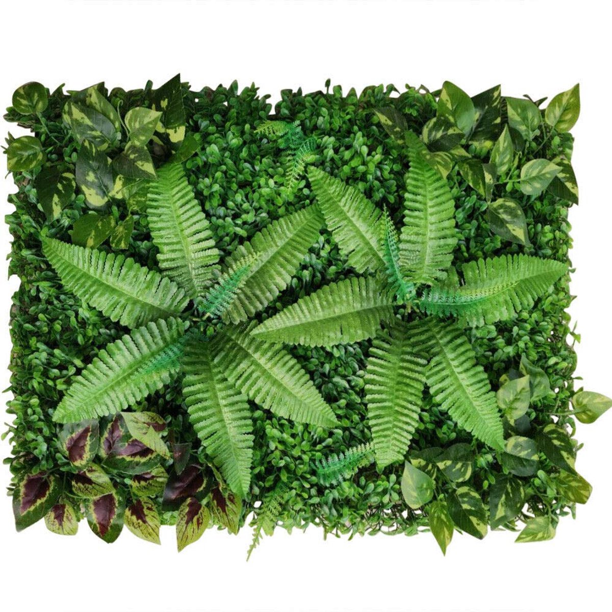 9 stuks kunstmatige heggen panelen met bloemen 25x25cm kunstmatige hekpanelen plant muur tuin scherm privacy hegpanelen voor thuis tuin buiten muur bruiloft achtergrond decoratie (9 stuks)