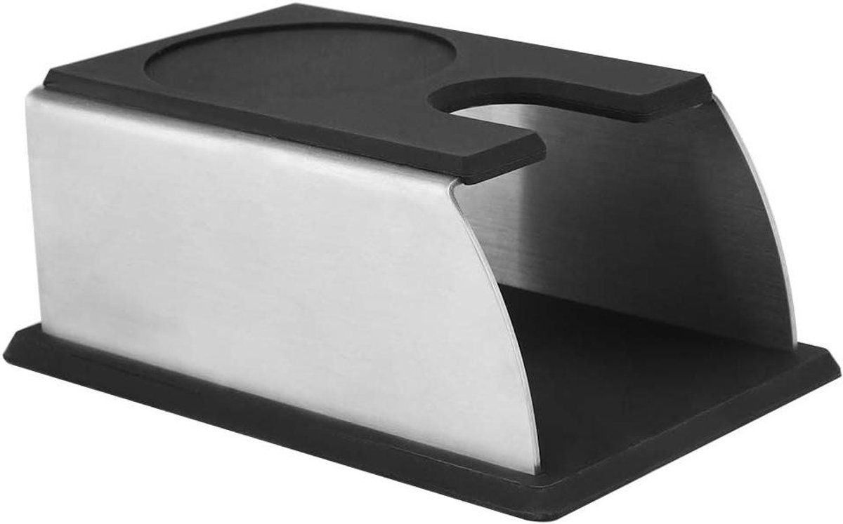 Koffie Tamper - Espresso Maker - Koffie Bereiden - Roestvrij Staal - 9.2 x 6.3 x 14.2 cm - Zwart