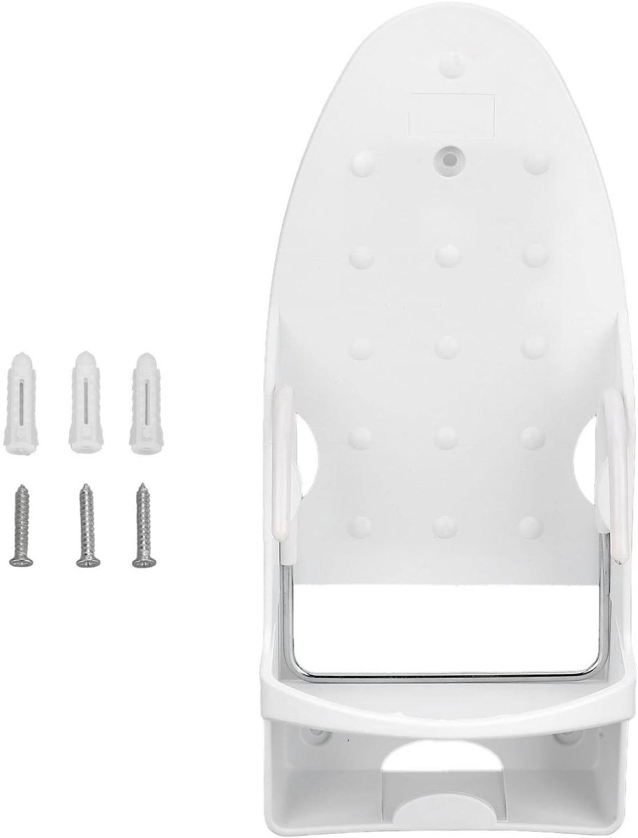 Elektrische Ijzerhouder - Strijkijzerrek Hanger - Strijkplank Organiseren - Hittebestendig PBT Plastic - 34 x 15 x 12 cm - Wit