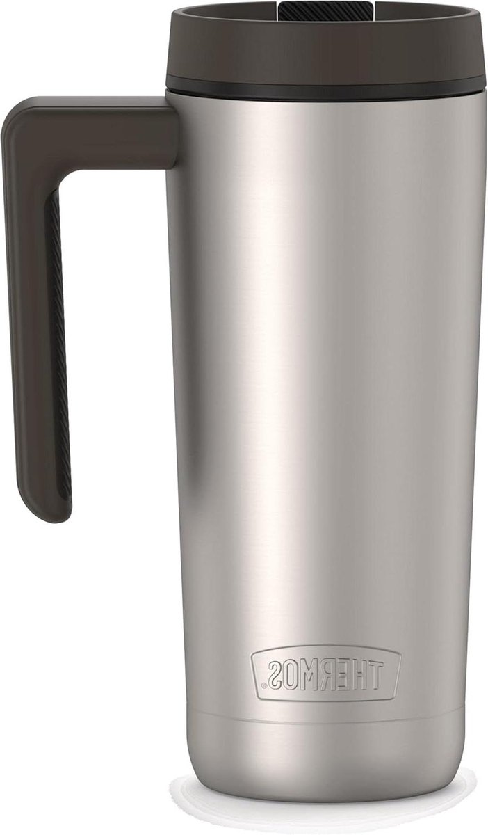 Thermos RVS Mok - Reismok Isolerende Mok - Dranken Warm Houden - Lekvrij Sliding Lock Deksel - 510 g
