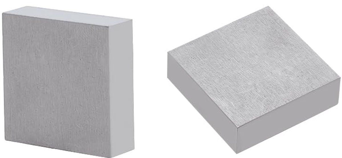 1Pcs Vierkante Werk Bench Blokken Sieraden Stempelen Blok Ijzer Platte Aambeeld Juweliers Tool Metalen Blok Wit Goud Kleur 30x30mm voor Sieraden Stempelen en Hameren Base