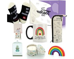 Leraar Cadeau Set - Waarderingsgeschenken Docent - Docent Bedanken - 8 Essentiële Items - 414 ml - Wit