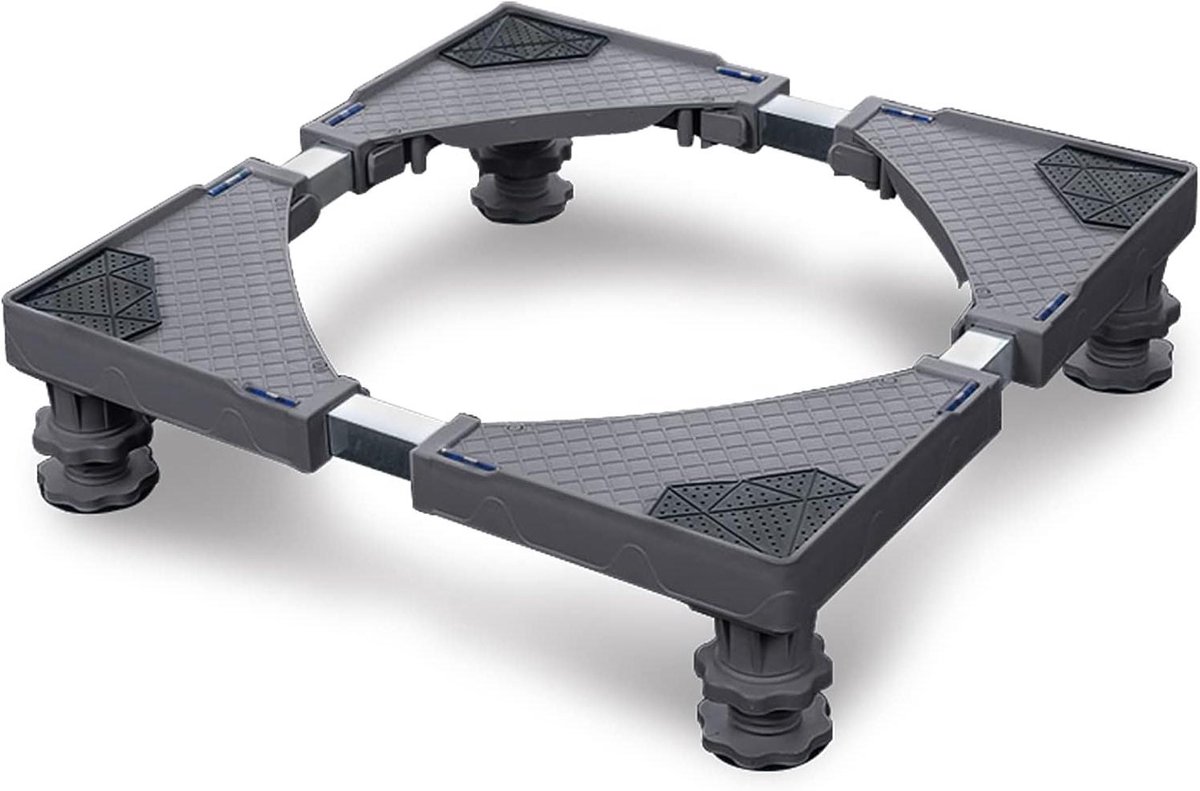 Verstelbare Wasmachinebasis voor Huishoudelijke Apparaten - Max 200kg - Antislip en Schokabsorptie