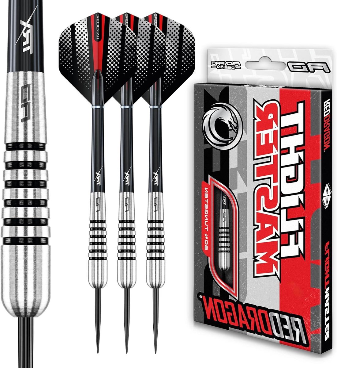 Tungsten Dartpijlen - Professionele Darts - Score Verhogen - 80% Tungsten - 28 gram - Zwart/Zilver