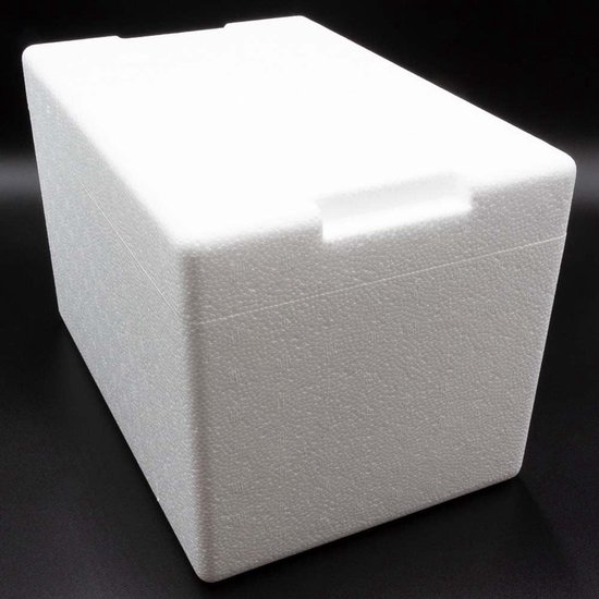 Thermobox Piepschuim - Isolatiebox Vervoerbox - Dieren Vervoeren - Goede Isolatie - 75 liter - Wit — afbeelding 2