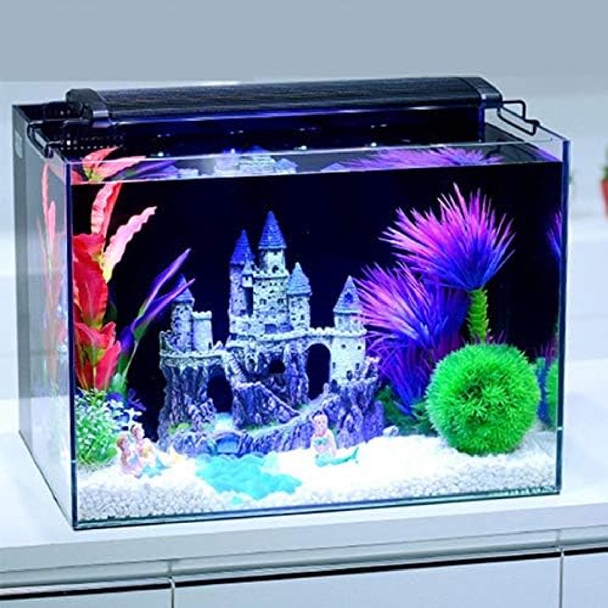 Beeldje Aquarium Decoratie Aquarium Super Kasteel Ornament Mode Hars Rotstuin Vis Huis Extra Kasteel Tuinieren