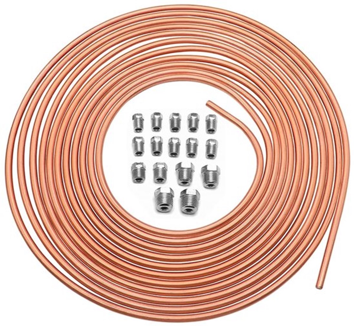 Dailygoods - Rem Pijpfittingen - Vervangingskit - 25Ft - Koper