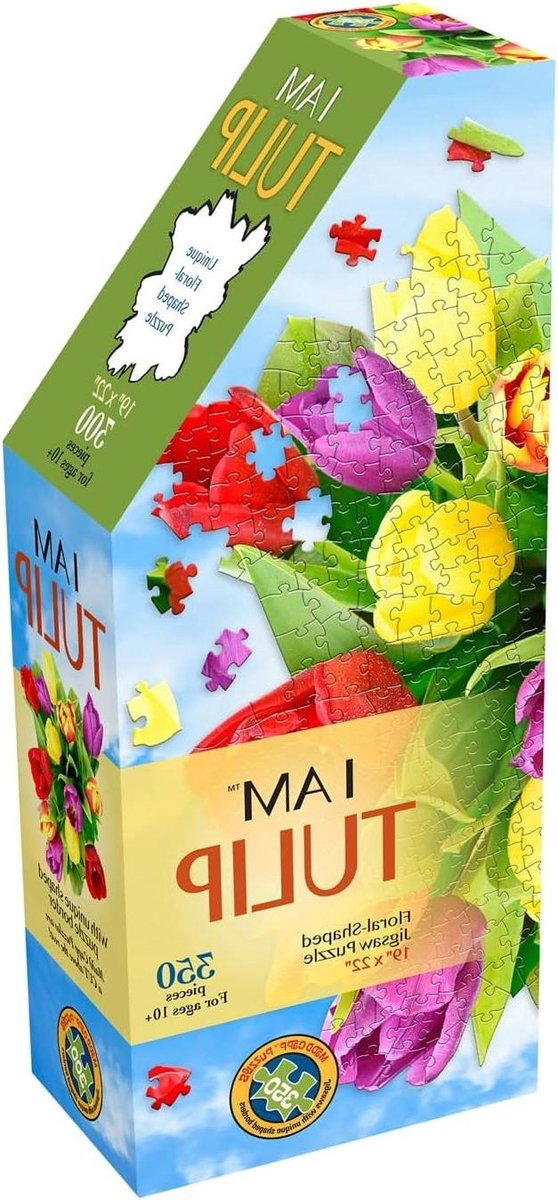 350 Stuks Puzzel in Tulpenvorm - Posterformaat - Vanaf 10 Jaar
