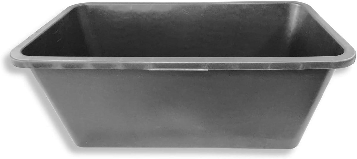 Mortelbakken Set - Bouwemmer - Bouwen en Tuinieren - Versterkte Bodem - 60L 5 Stuks - Zwart