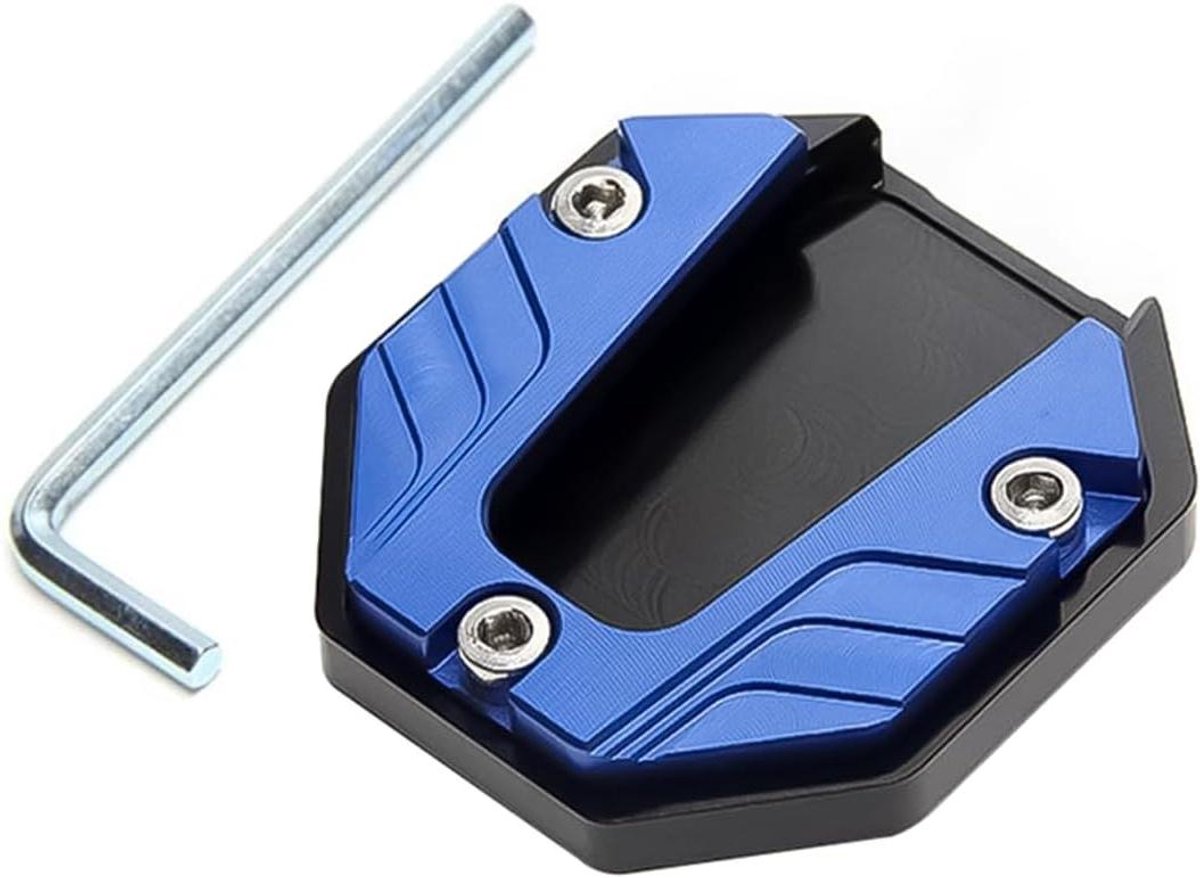 Voetsteun Motor - Kickstand Pad - Motorparkeren - Vergroot Stabiliteit - 12 x 5 x 5 cm - Zwart