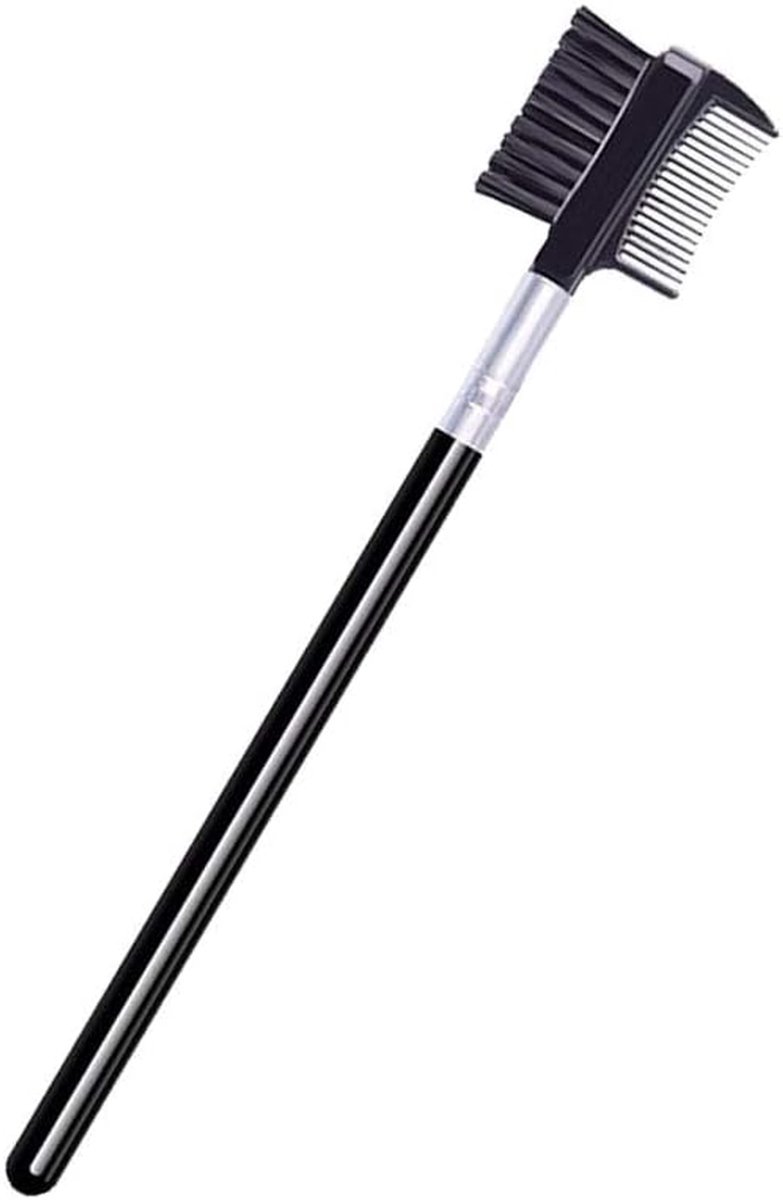 Wimperkam en Wenkbrauwborstel - Make-up Borstel Set - Wimpers en Wenkbrauwen Stylen - Dubbelzijdige Kop - 16 cm - Niet gespecificeerd