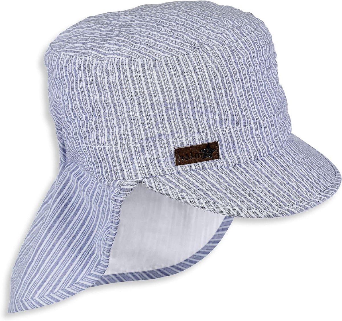 Baby Jongens Pet - Zonnehoedje Kinderen - Bescherming Zomer - Met Nekbescherming - UV 50+ - Blauw