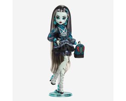 Monster High pop - Frankie Stein figuur - Spelen en verzamelen - Beweegbare ledematen - 42 cm - Wit
