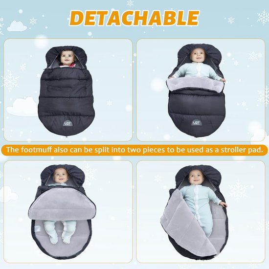 Universele voetenzak voor babyzitje - Warm en Waterdicht voor Wintergebruik van Universele — afbeelding 3