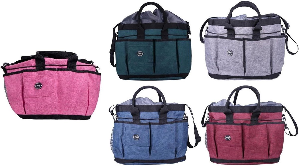 Poetstas Paard - Poetszak Verzorgingstas - Paard Verzorgen - Waterafstotend 300D Materiaal - 36 x 21 x 27 cm - Blauw