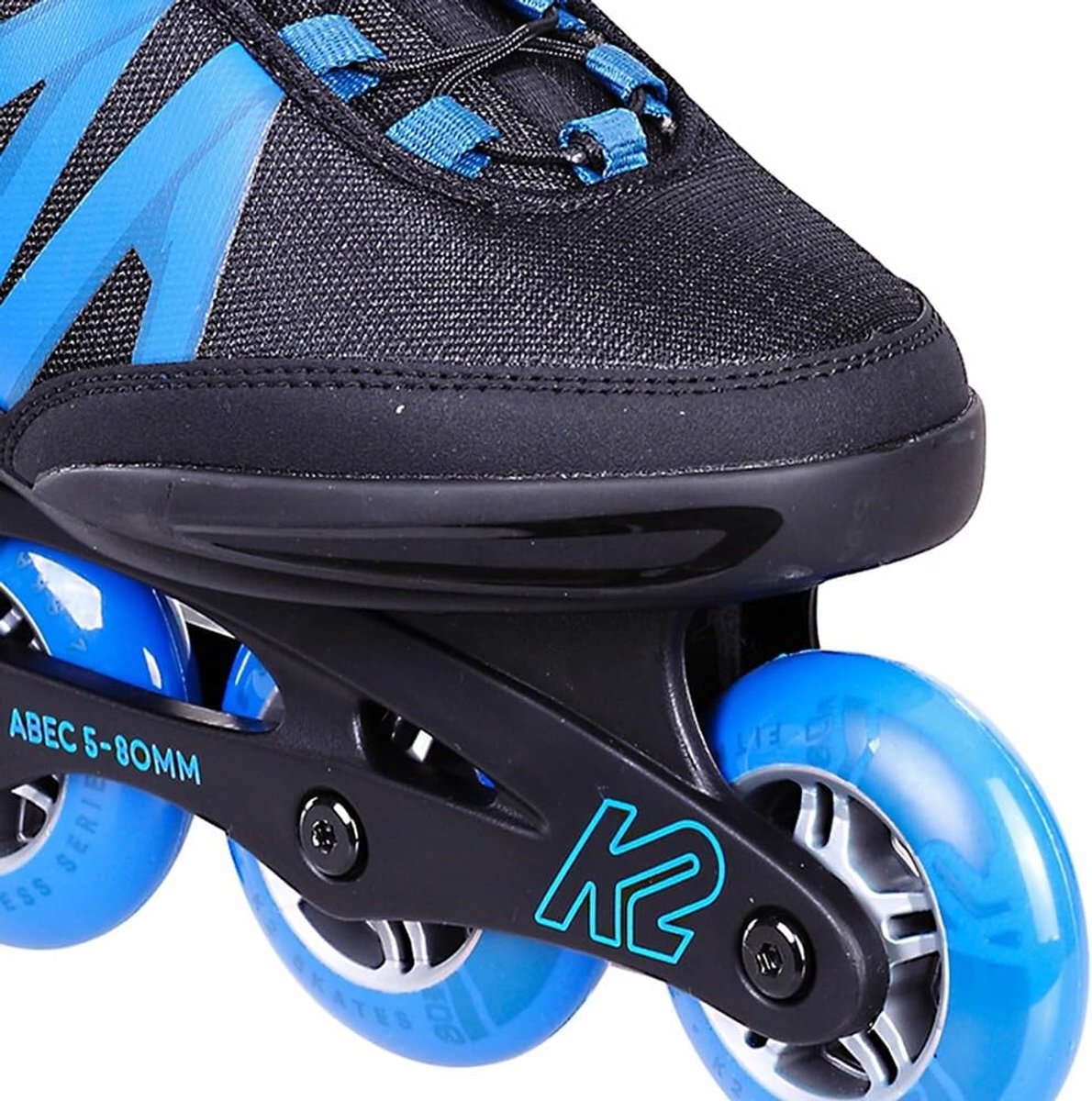 Skeelers Heren - Inline skates - Sportief Skaten - Aluminium Frame - 84 mm - Zwart Blauw