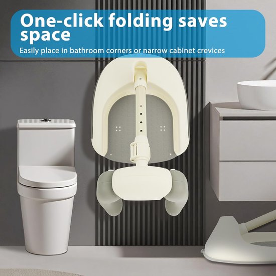 Babydouche Standaard - Badondersteuning Kind - Veilig Baden - 4-traps Verstelbaar - 44-54 cm Hoog - Grijs — afbeelding 2
