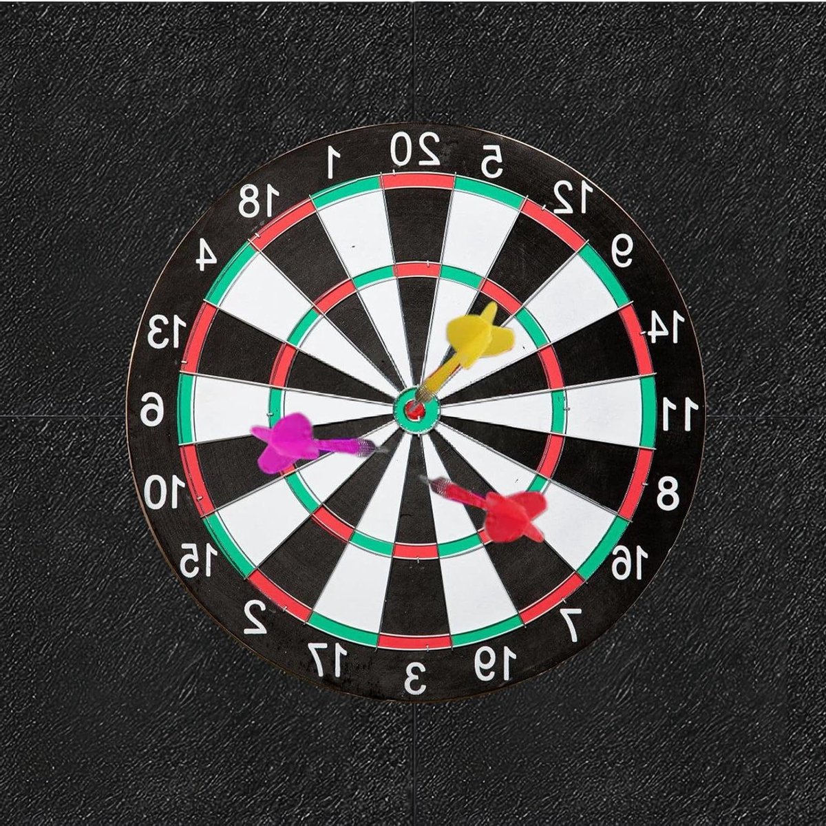 Dartbord Muurbescherming - Wandpaneel Pijltjes - Bescherming Muur - Zelfklevend Vilt - 30x30cm - Zwart