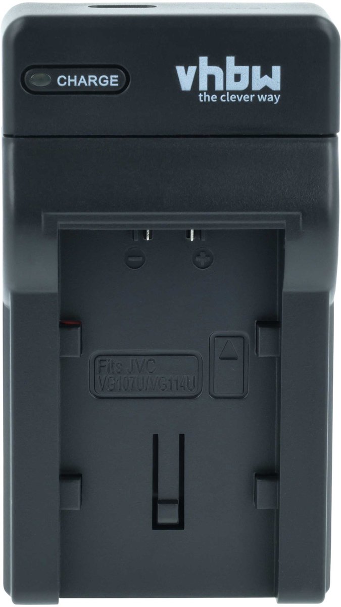 vhbw USB-C-oplader compatibel met JVC EVERIO GZ-HM445REU, GZ-HM445BEU, GZ-HM445BEU camera/camcorder - oplaadstation + USB-C-kabel met oplaadindicator