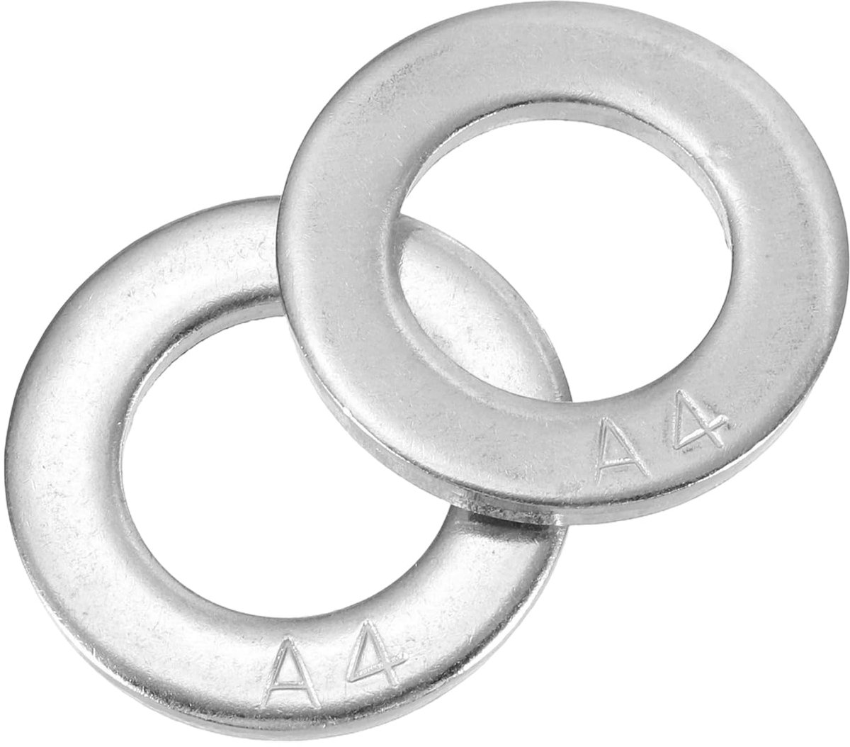 8 stuks ronde sluitringen M16 x 30 x 2 mm, 316 roestvrij staal afdichtringen zilveren sluitringen set, O-ring platte afdichtingsringen voor schroeven, moeren, schroefdraadstang
