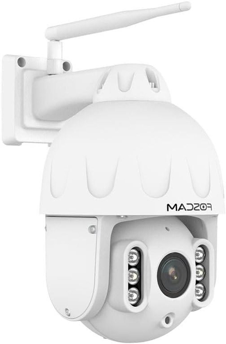 Dome Camera - Beveiligingscamera Buiten - Huisbewaking - Intelligente Tracking - 17.2 x 11.9 x 9.5 cm - Wit