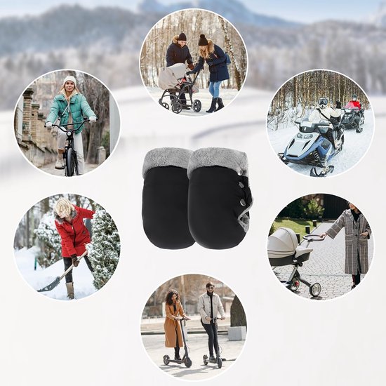 Waterdichte Handwarmer voor Kinderwagen en Buggy - Universele Pasvorm — afbeelding 3