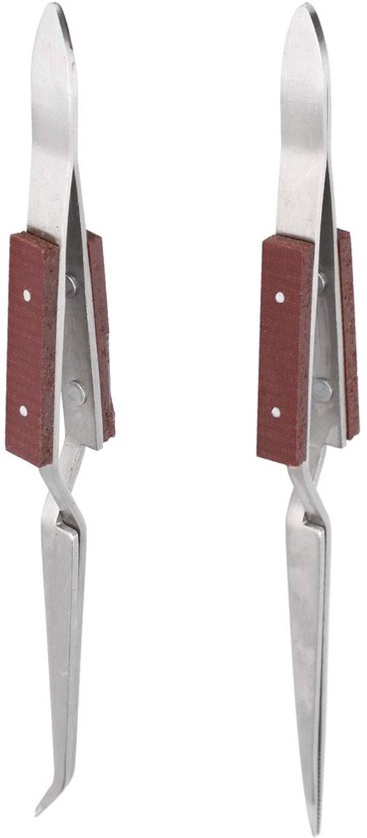 Golden crown - Lock Tweezer - Sieraden Solderen - Houten Handvat
