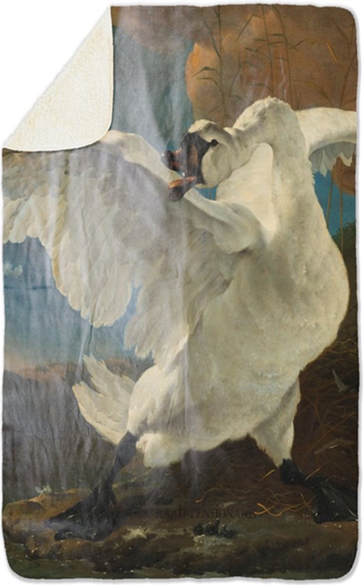 Fleecedeken de Zwaan, FD2023802, 96x146cm, Polyester Sherpa