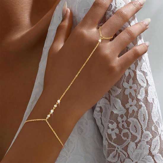 Tennisarmband met moissaniet, bezet met 5 mm laboratoriumgekweekte moissanietstenen. De armband is verguld met 18K roségoud en in lengte verstelbaar. Een uitstekend sieraad als cadeau. — afbeelding 4