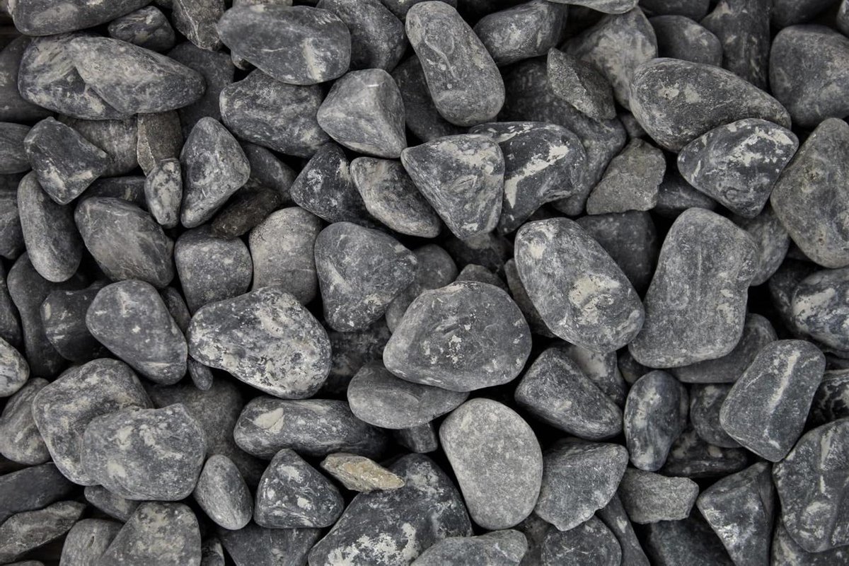 Natuurgrind Nero Ebano - Tuingrind Vijvergrind - Tuin Decoratie - Gewassen Korrel 15-25mm - 5 kg zak - Antraciet Zwart