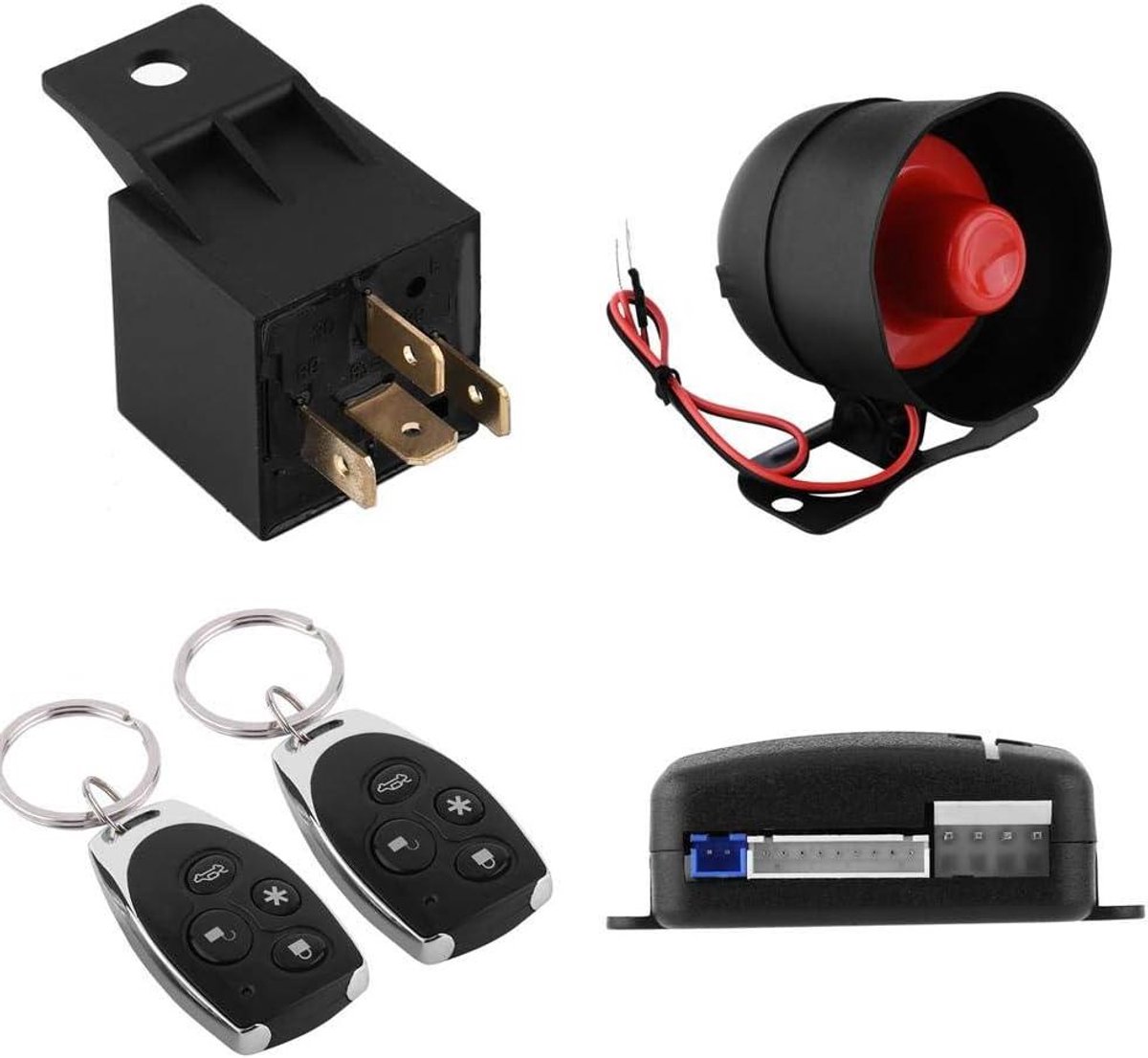 Voertuig Alarm - Diefstalbeveiliging Set - Voertuig Beveiligen - Universele Pasvorm - 165 x 12 x 9 cm - Zwart